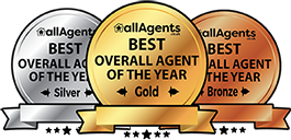 allAgents Best Overall Agent of the Year, Gold, Silver and Bronze Awards